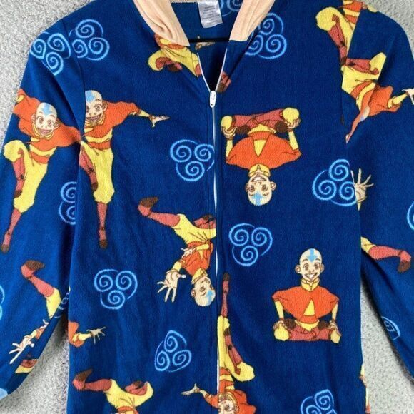 Last Airbender Nickelodeon Pajama One Piece Suit Unisex Kids‎ Size Small Aang - Picture 6 of 13